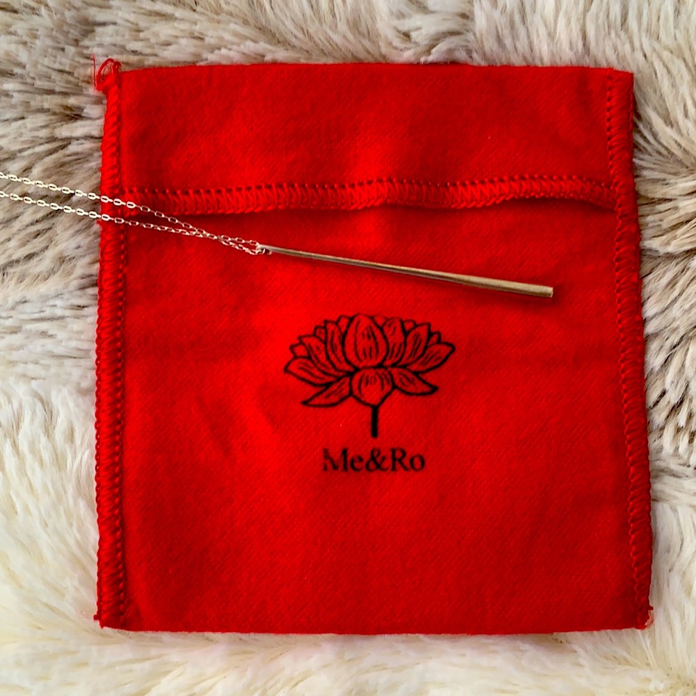 Sterling silver necklace with pendant by Me & Ro made in NYC